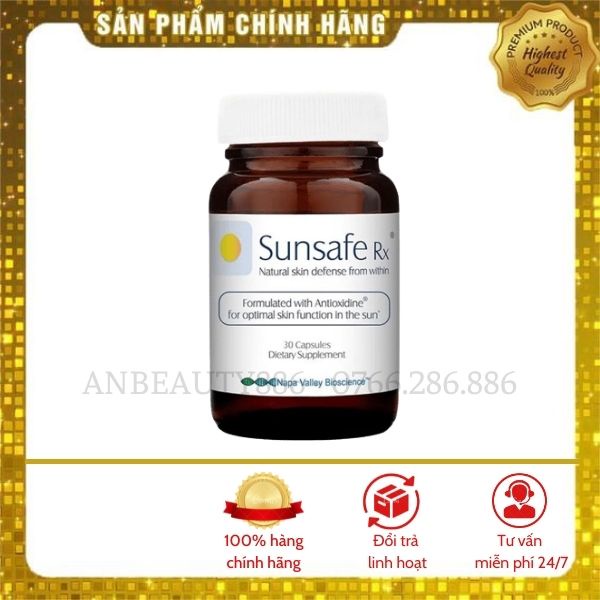 Viên uống chống nắng Sunsafe Rx 30 viên