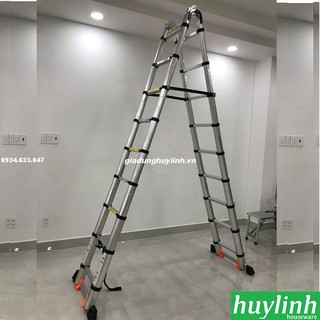 Thang nhôm rút chữ A cao cấp Jumbo A280