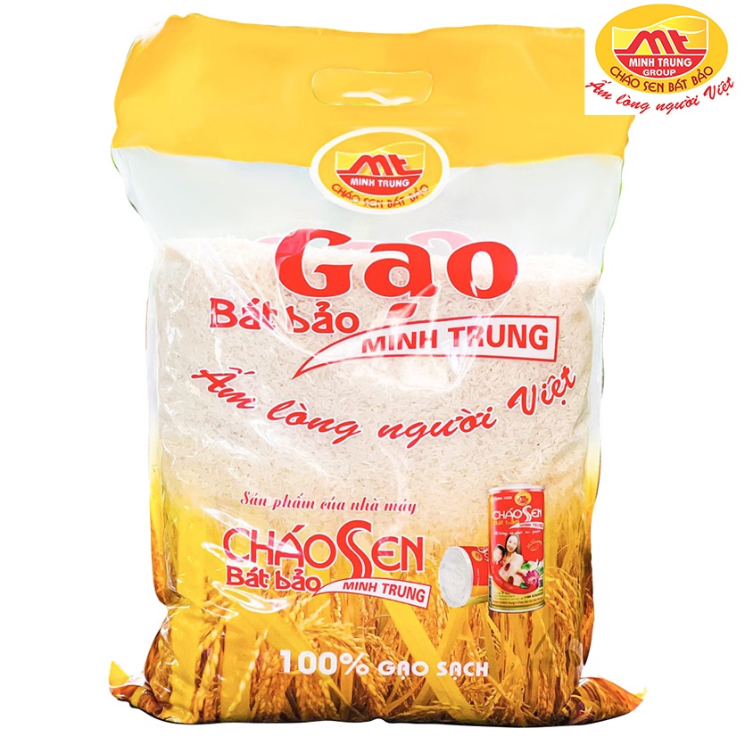 [Mã BMBAU50 giảm 50K đơn 150K] Gạo bát bảo Minh Trung bao 5kg gạo của người Việt - GAOBATBAO 5kg