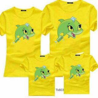 Set 3 áo gia đình cá heo