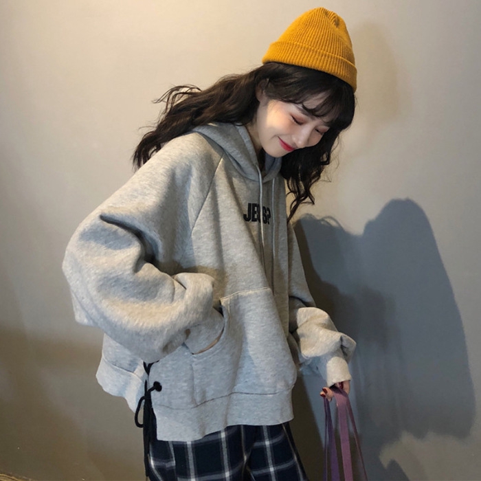 Áo hoodie form rộng thời trang năng động cho nữ