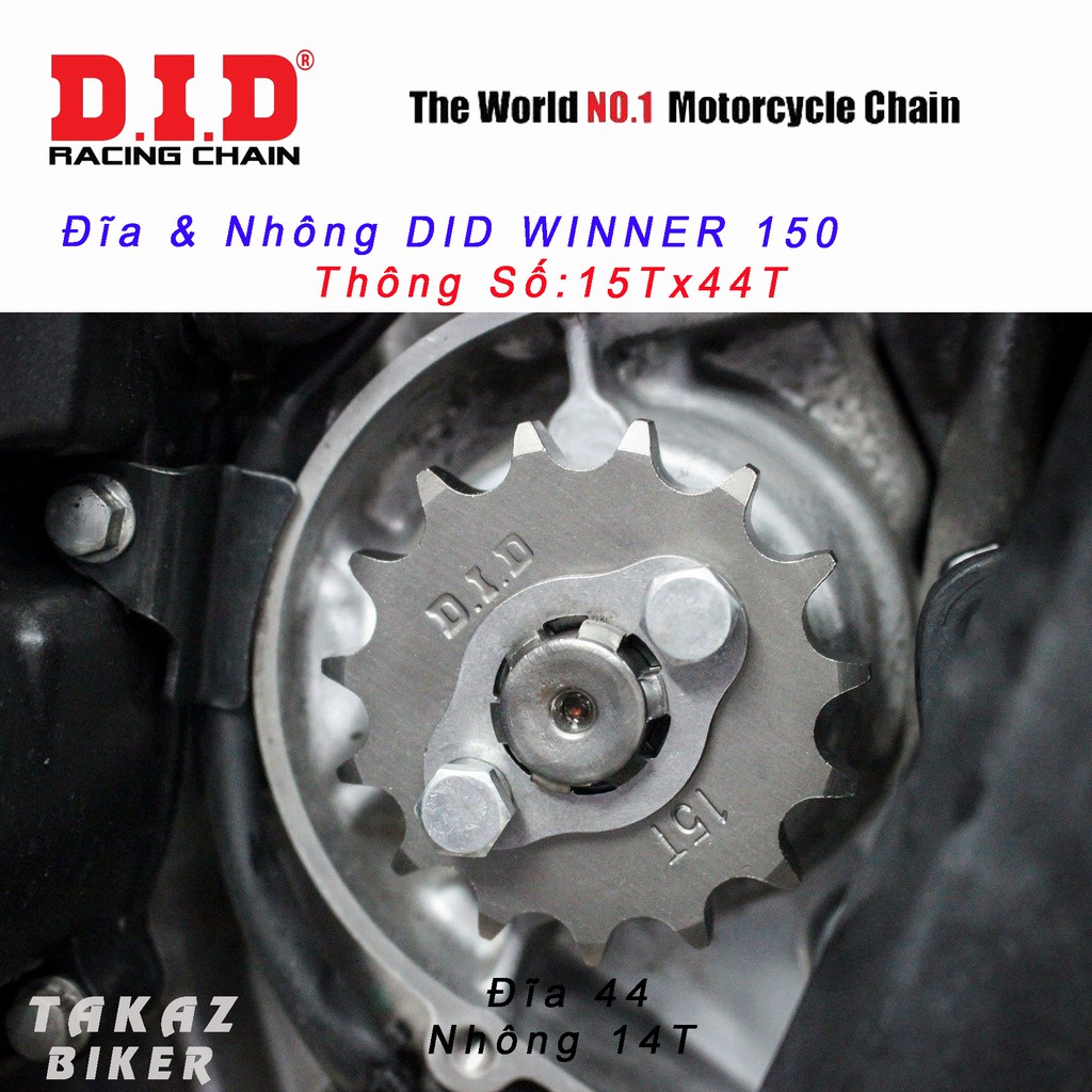 Sên Nhông Dĩa DID HDS Winner 150 - Winner X - FZ Thái Lan B1 mã sp