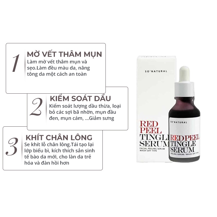Serum tái tạo da thay da sinh học Red Peel Tingle LUVELA SR11