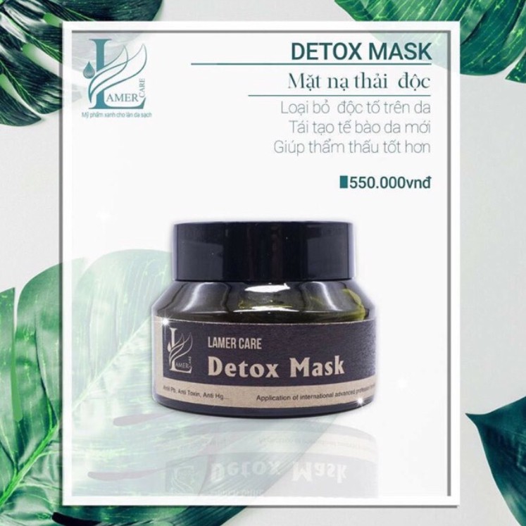 [Tặng cọ - hộp 60gr] MẶT NẠ THẢI ĐỘC DETOX MASK DR. LACIR -  thải độc phục hồi cấu trúc da (kèm ảnh thật và giấy phép)