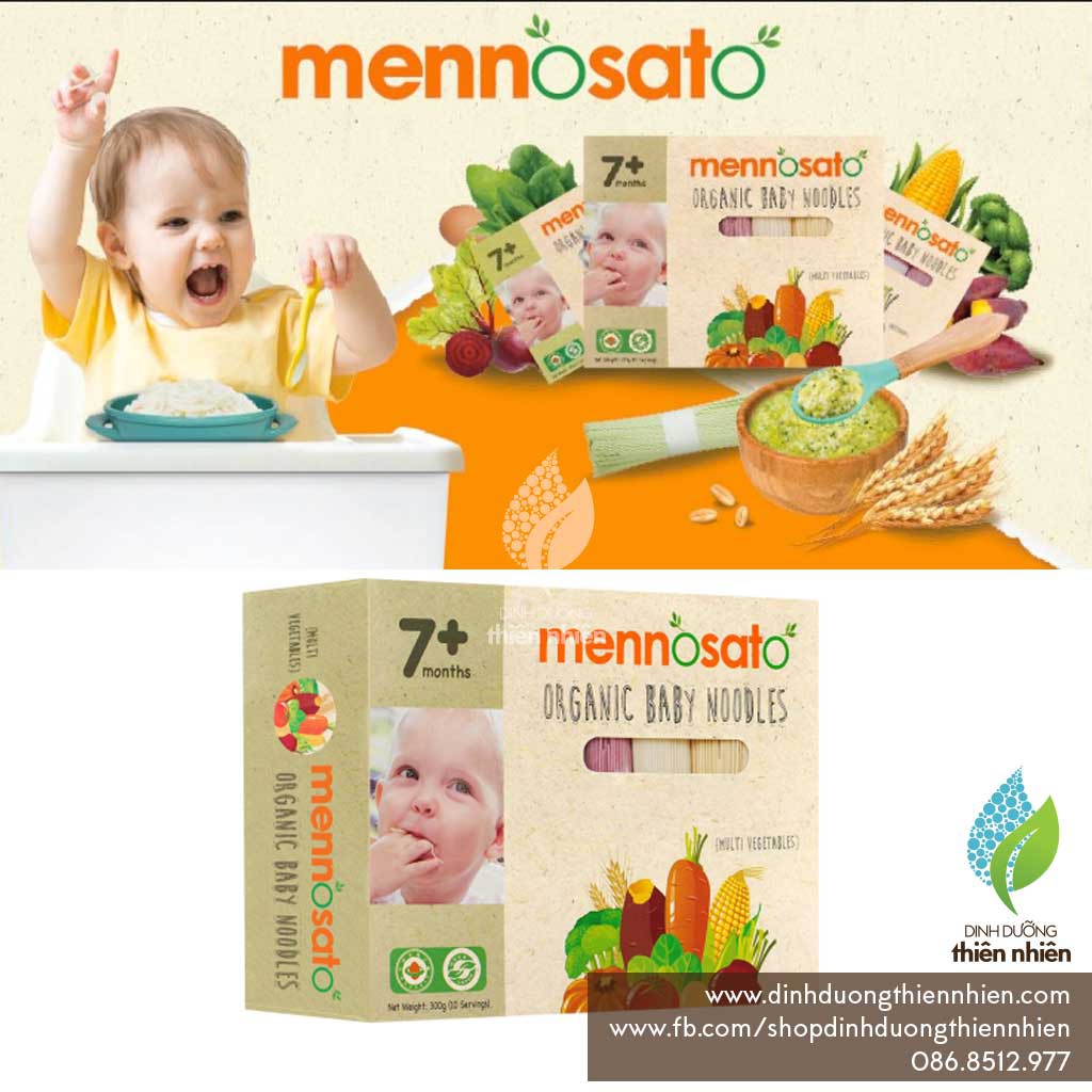 Mì Hữu Cơ Cho Bé MenNoSato Organic Baby Noodles