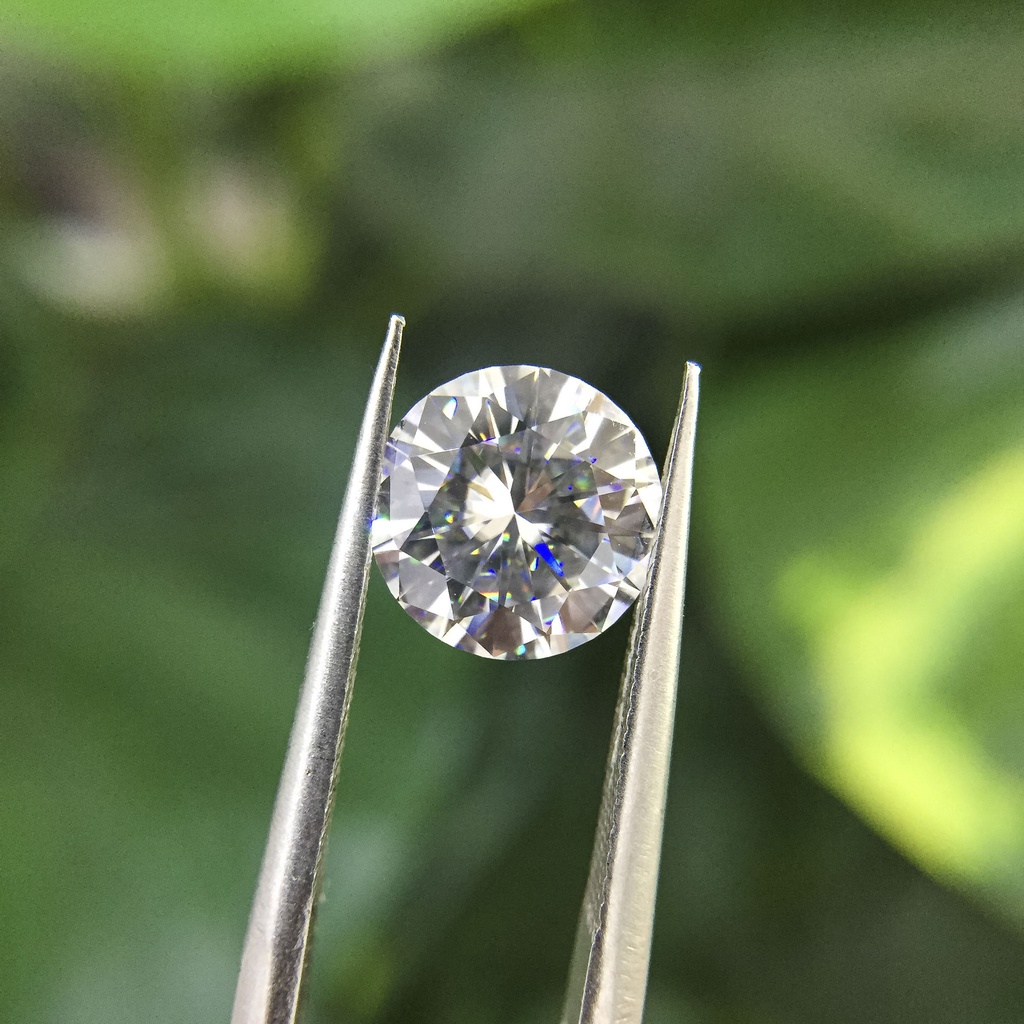 Kim cương nhân tạo Moissanite Monte cao cấp - nước D độ sạch VVS1, thử bút lên vạch đỏ