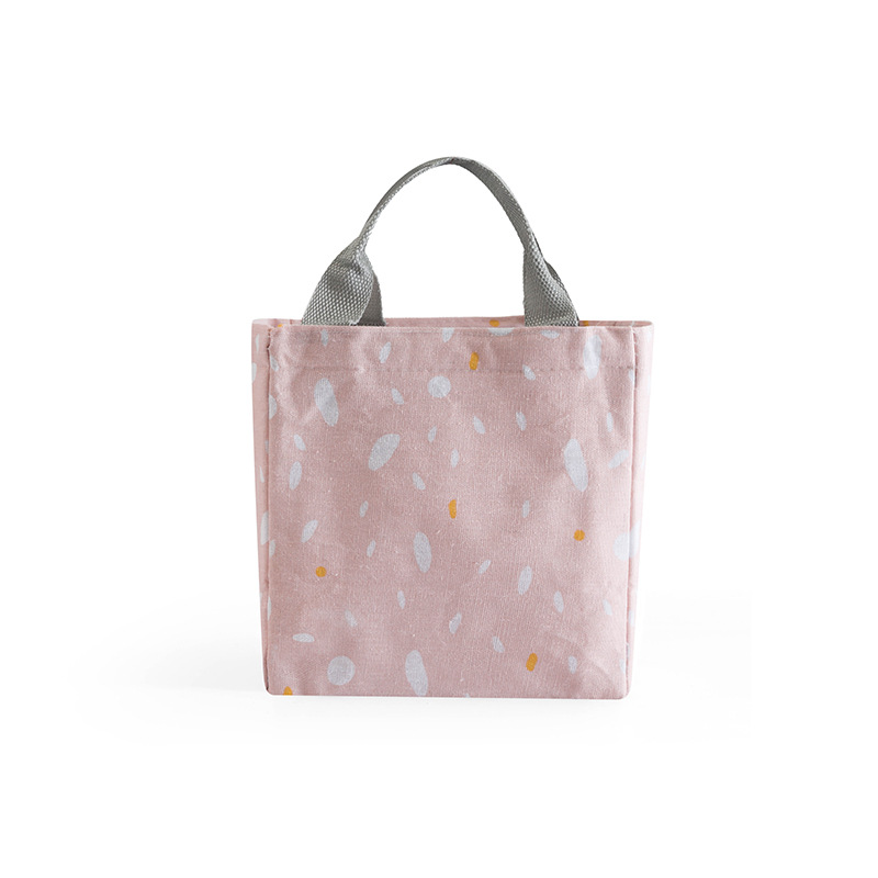 Korean Thickened Beam Mouth Insulation Bag Defensive Portable Lunch Box Bag Student Couple Lunch Bag Lunch Bag