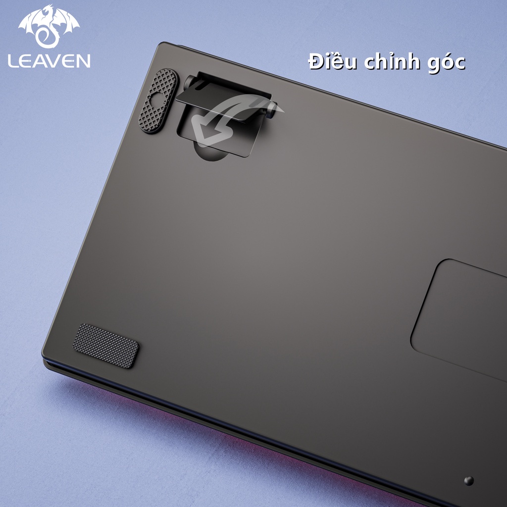 Bàn phím máy tính Bàn phím cơ LEAVEN K550 Punk 87 phím Hiệu ứng ánh sáng RGB bàn phím cơ gaming