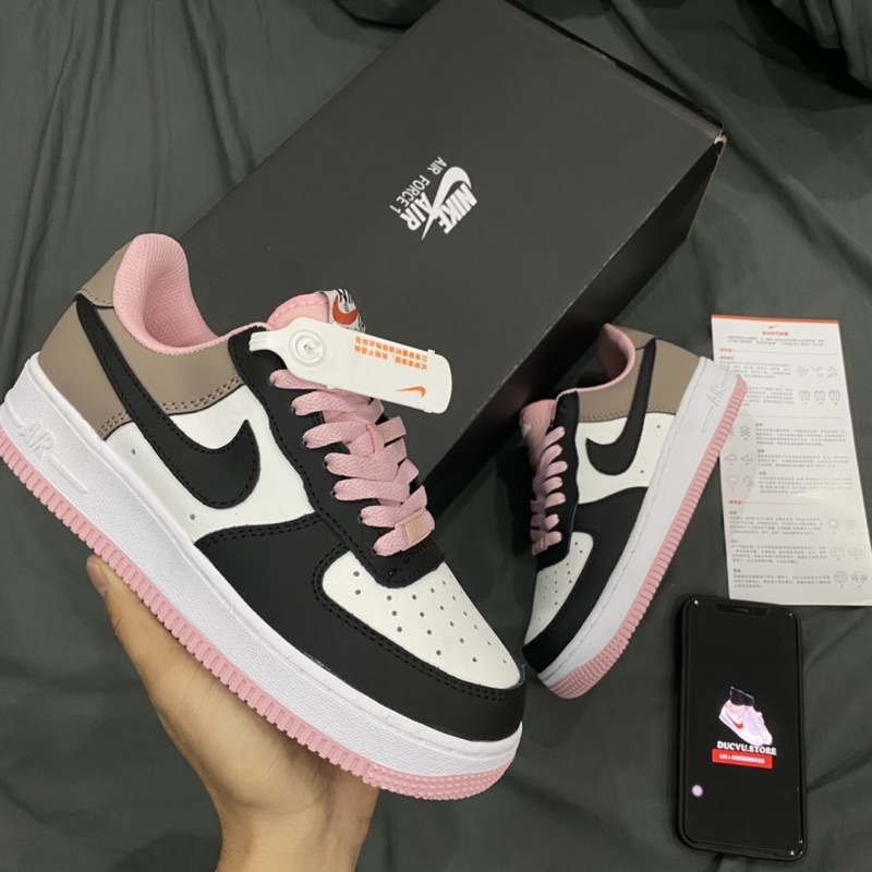 GIÀY AF1 LOW hồng nâu 1:1 sc [ FULL BOX + FREE SHIP ]
