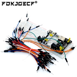 Bộ bảng mạch breadboard 3.3v / 5v mb102 + 65 dây jumper + mb-102 830 điểm mẫu cho arduino