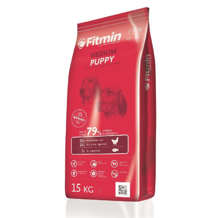 Thức Ăn Hạt FITMIN MEDIUM PUPPY 3KG - NK CHÂU ÂU CAO CẤP