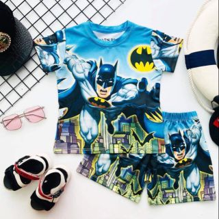 Bộ thun in 3D hình batman bé trai