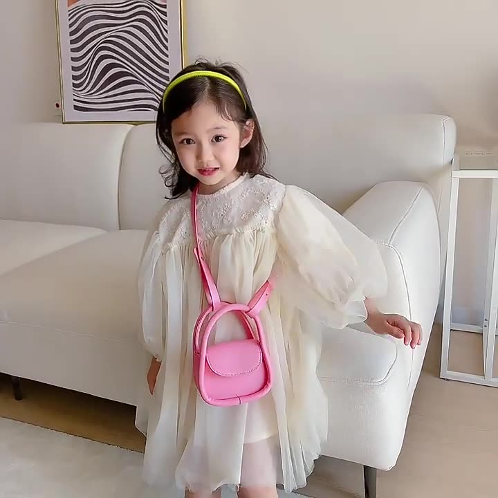 Girl's bag 2022 New Candy Color Fashion ins online Celebrity Mini Children's oblique straddle carrying change wallet
