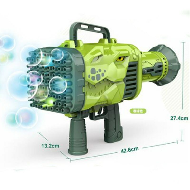 Đồ Chơi Bắn Bong Bóng Kiểu Dáng Khủng Long Bazooka 64 nòng cực mạnh