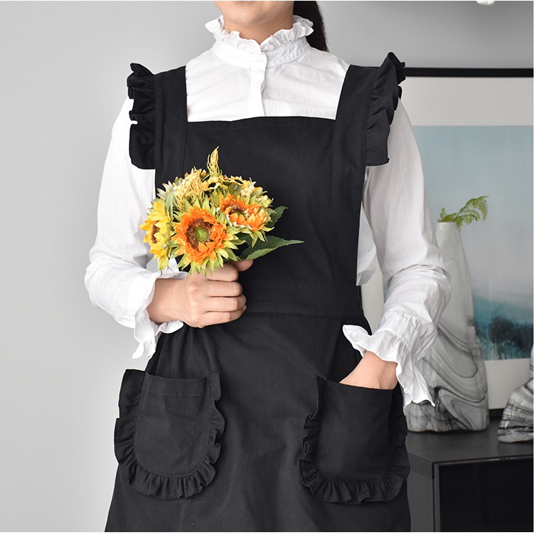 Tạp Dề In Hình Cô Hầu Gái Dễ Thương