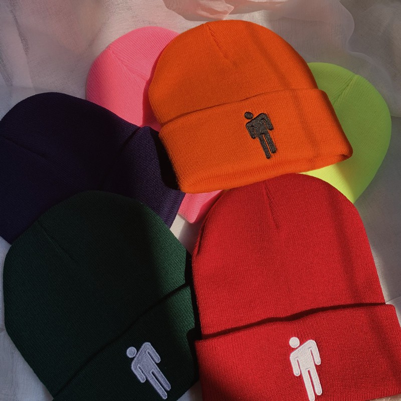 Mũ len họa tiết thêu thời trang hiphop đường phố năng động