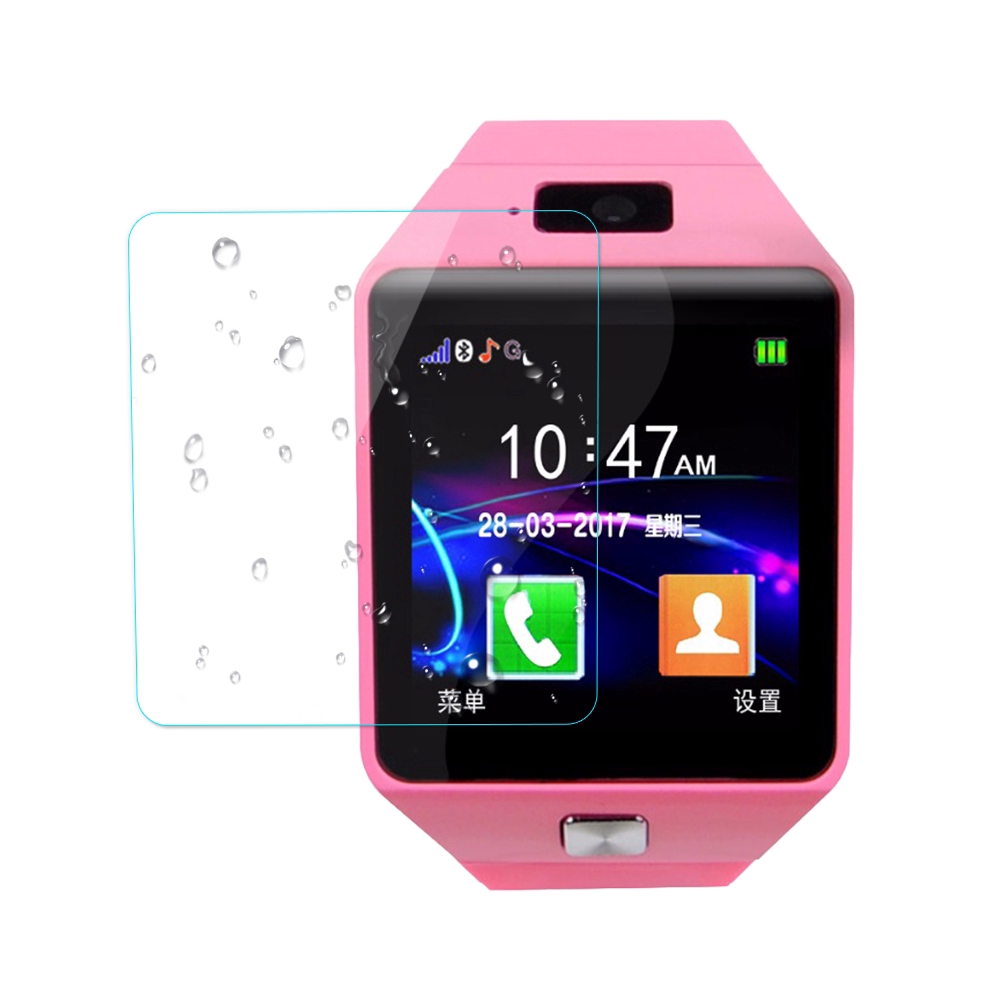 3Pcs TPU Full Cover Screen Film Clear Soft Hydrogel HD Screen Protector DZ09 Smart Watch