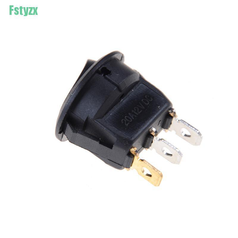 fstyzx New 5pcs/set 12V Car Round Dot LED Light Rocker Toggle Switch Sales