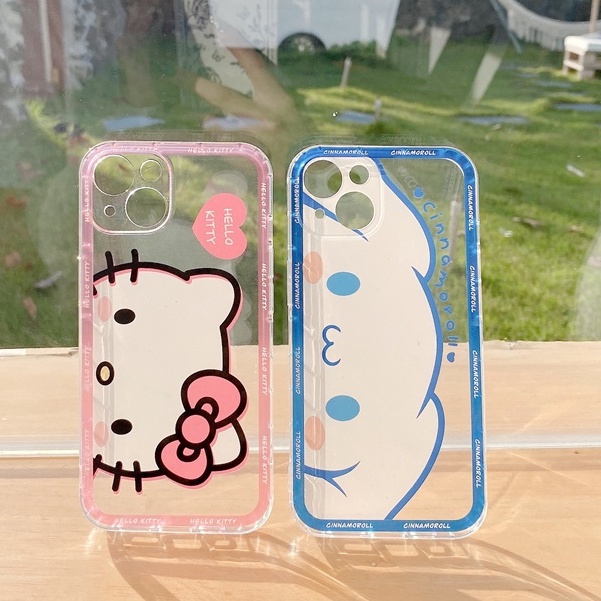 Ốp Điện Thoại Mềm Trong Suốt Chống Sốc In Hình Hoạt Hình Dễ Thương Cho iphone 14 13 12 11 Pro XS Max XR 7 8 Plus