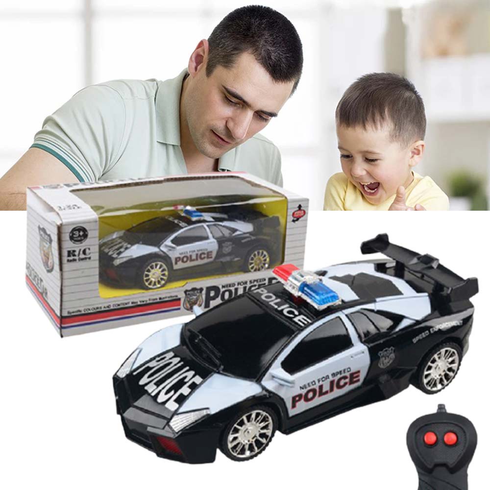 Xe cảnh sát đồ chơi điều khiển từ xa cho bé trai