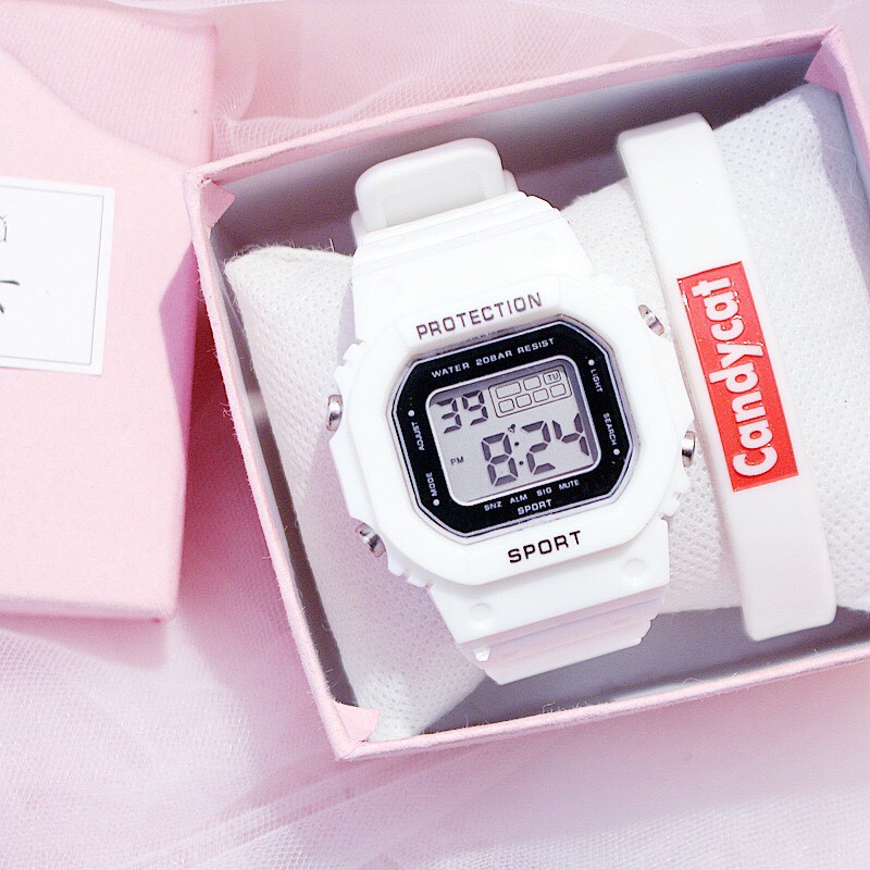 Đồng Hồ Nam Nữ PROTECTION SPORT Mặt Vuông Thể Thao Cực Hot | BigBuy360 - bigbuy360.vn