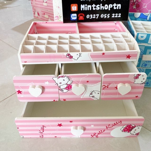 Hộp đựng mỹ phẩm tiện dụng nhiều màu 3 tầng đặc biệt