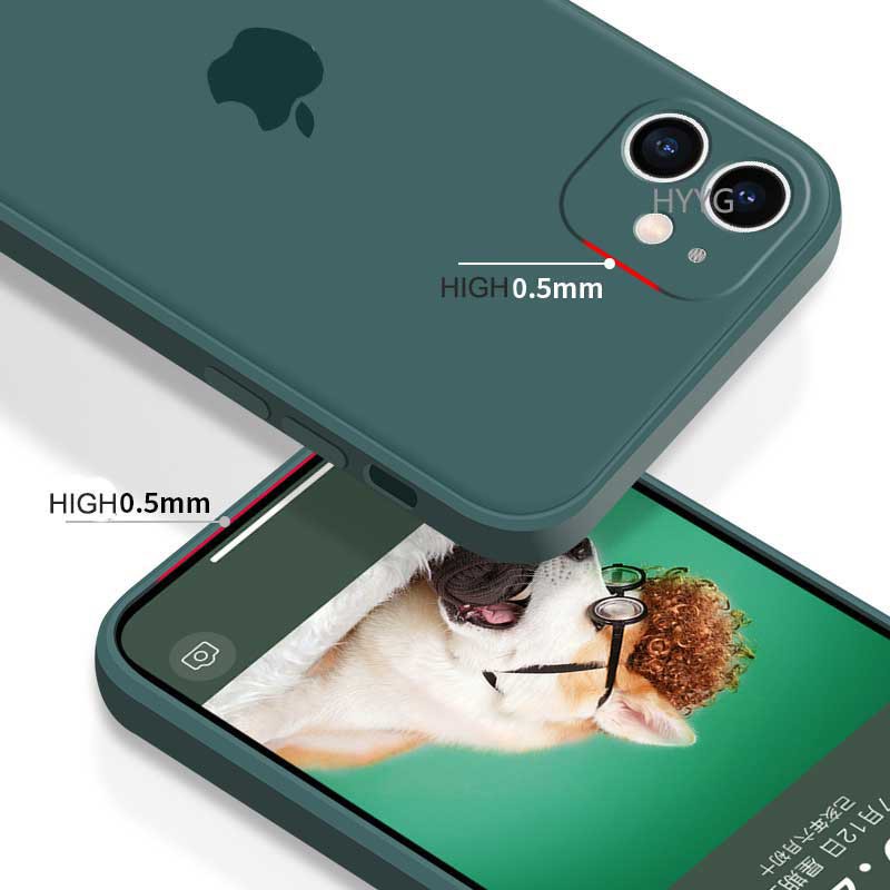 Ốp điện thoại Silicon mềm bảo vệ camera đơn giản cho iPhone 7 8 Plus Xs Xr 11 12 Pro Max | BigBuy360 - bigbuy360.vn