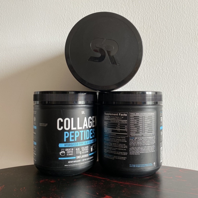 Bột collagen thuỷ phân cao cấp SR collagen peptides hydrolyzed new look order US bill air mẫu mới