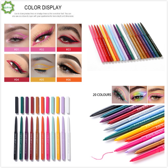 [Hàng mới về] Bút kẻ mắt HANDAIYAN xoay được 6 màu tùy chọn với màu lì/màu ánh ngọc trai lâu trôi không lem