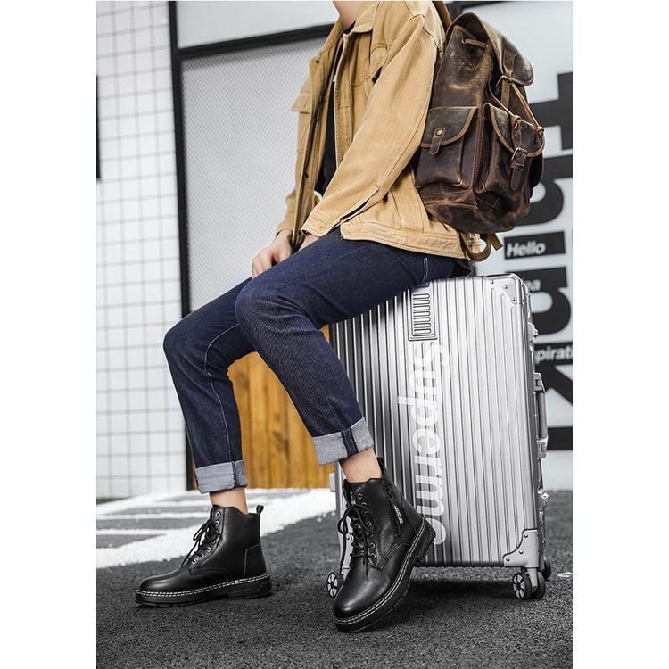 Giày chelsea boot nam da dây kéo D950 shop ĐỊCH ĐỊCH chuyên giày boot nam | BigBuy360 - bigbuy360.vn