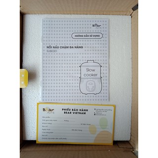 Nồi nấu cháo Bear có lồng hấp 0,8l ( BẢN QUỐC TẾ)