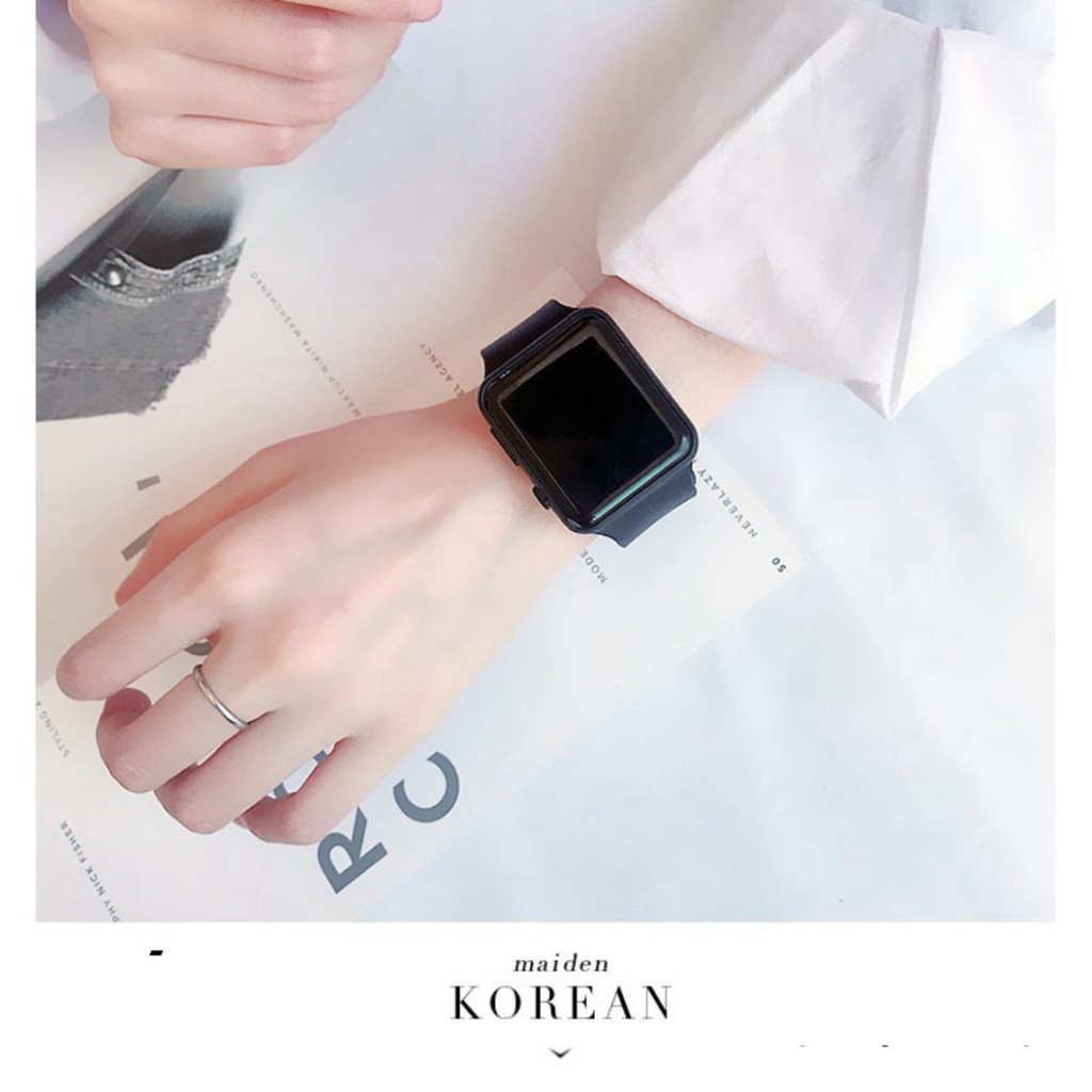 (Giá sỉ) Đồng hồ điện tử nam nữ Led AP watch Unisex C118 dây cao su bền, đèn cực đẹp