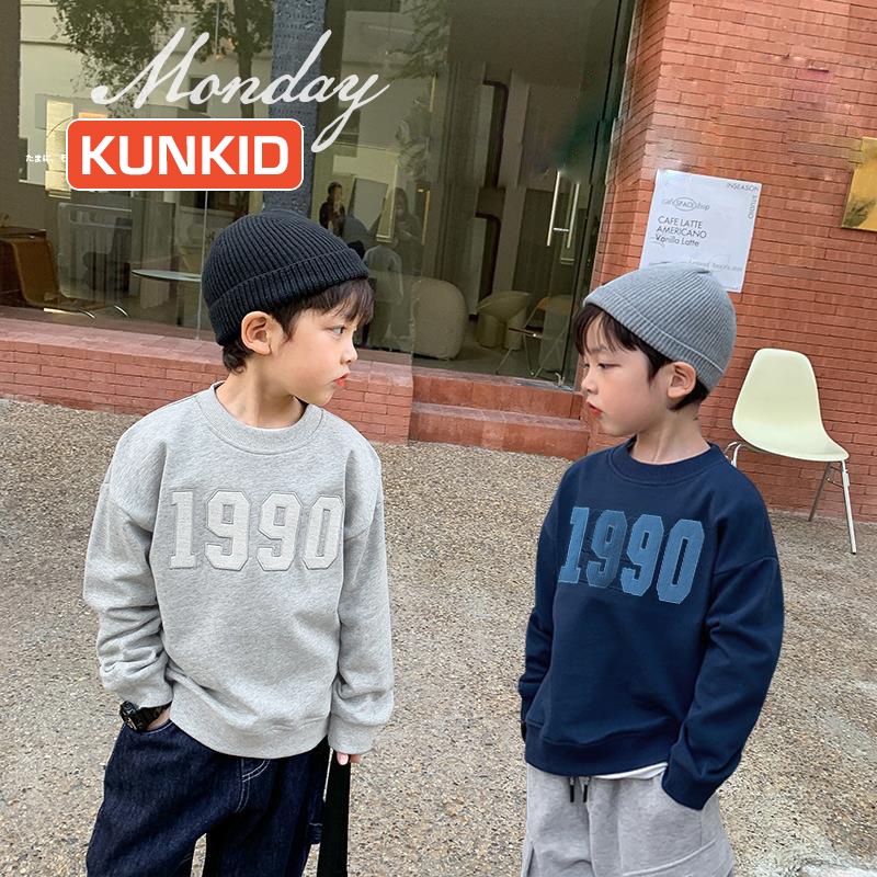 Áo nỉ bé trai lót lông siêu ấm hàng Quảng Châu Áo nỉ bông trẻ em Kunkids