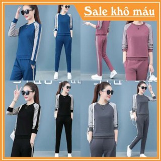 { Xả hàng cuối năm} Bộ thể thao nữ umi cao cấp phối tay mã E .