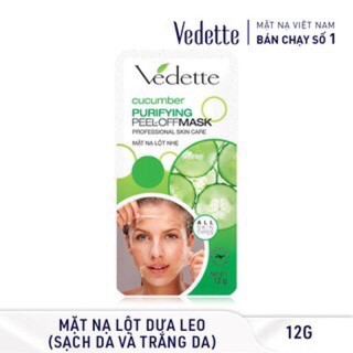 Mặt nạ lột nhẹ dưa leo Vedette 12g