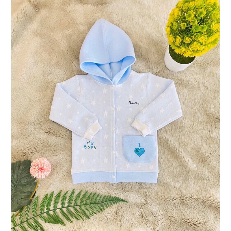 Áo khoác nỉ trần bông Avaler cho bé trai và bé gái từ 9 tháng đến 3 tuổi