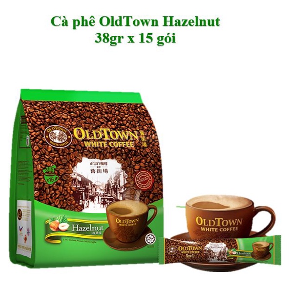 Cà phê trắng OLDTOWN white coffee hazelnut | BigBuy360 - bigbuy360.vn