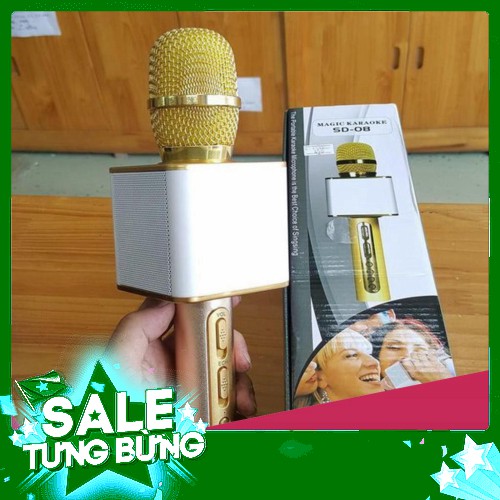 SeO GIA BAT NGO  Micro karaoke bluetooth kèm loa SD 08 HOT MỚI