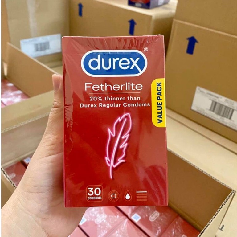 Bao Cao Su Durex Ultra Thin Feel Fetherlite (H30 chiếc)