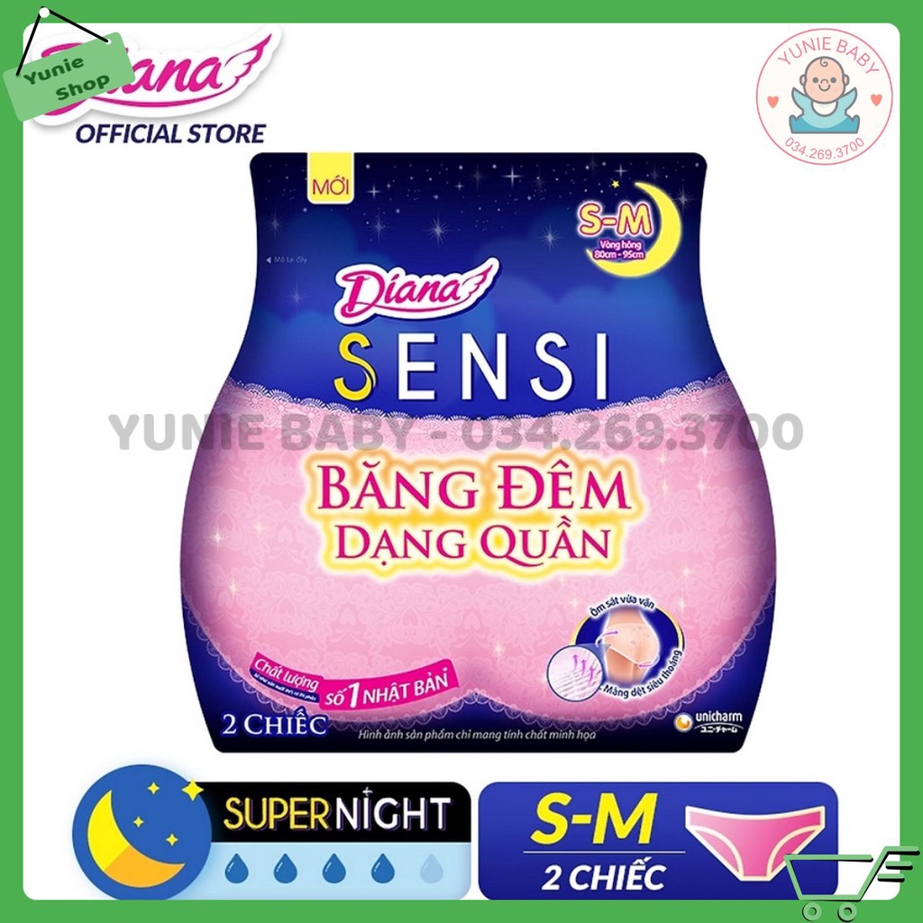 Băng vệ sinh Diana Ban Đêm Dạng Quần