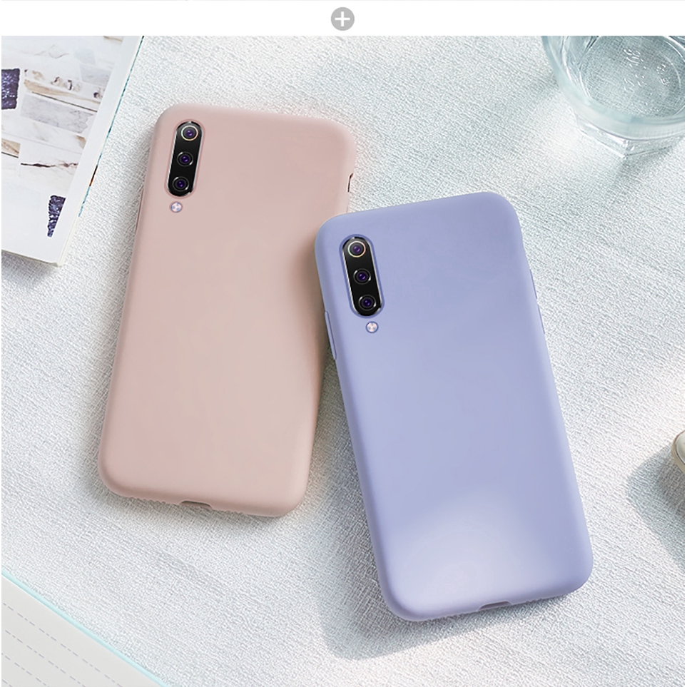 Ốp điện thoại silicone màu trơn chống va đập cho Samsung Galaxy A70 A50 A50S A30S A30 A20 A10 A60 A40 M30 M20