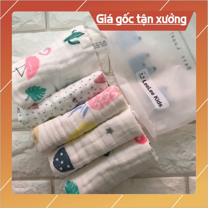 Khăn Sữa Xô Nhăn 6 Lớp Siêu Mềm Mịn