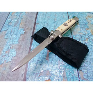 Dao Phượt Cán Gỗ Trắng 23cm Cao Cấp