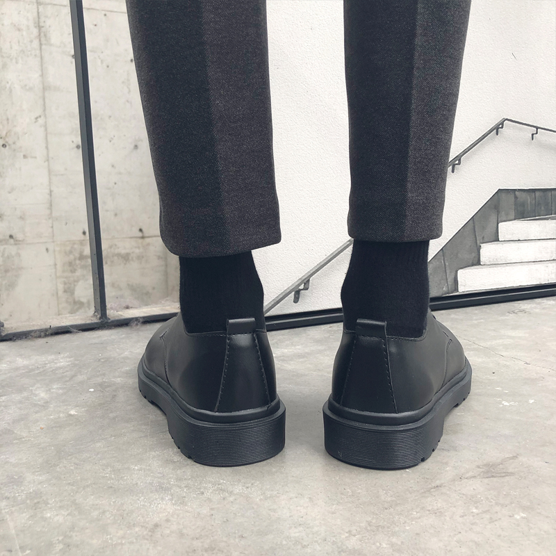 Giày da nam màu đen chống trượt kích thước 35-47 phong cách cổ điển