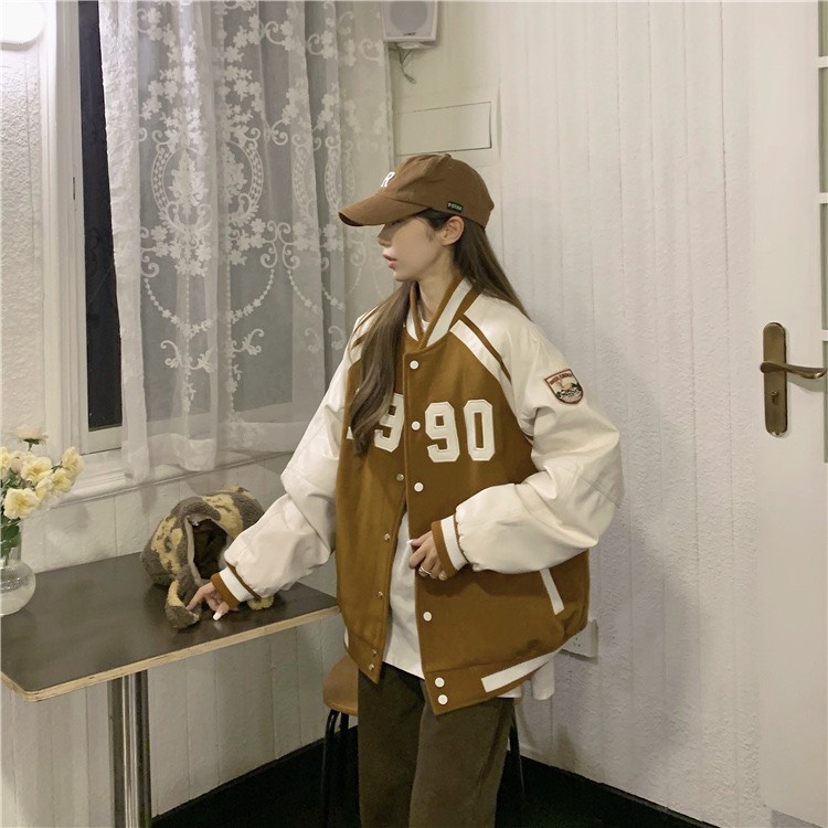 Áo khoác bomber nhung 1990