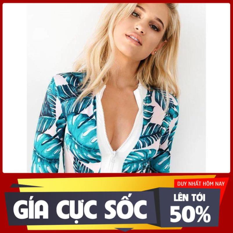 Áo bơi nữ tay dài khoét ngực gợi cảm new xịn