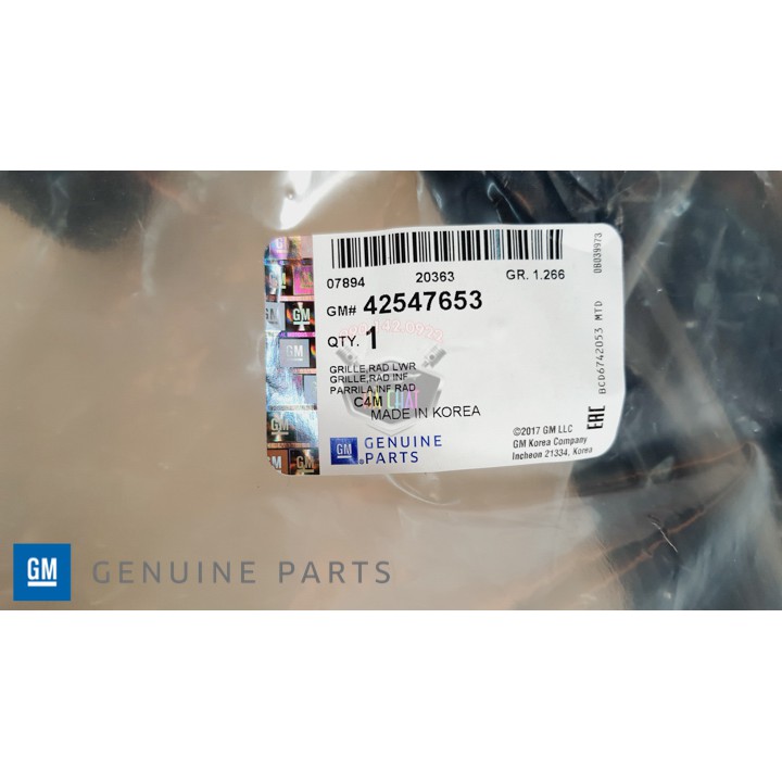 Lưới Cản Ba Đờ Sốc Trước Vinfast Fadil, Daewoo Matiz 🚘 Chính Hãng GM Chevrolet, Nhập Khẩu Hàn Quốc