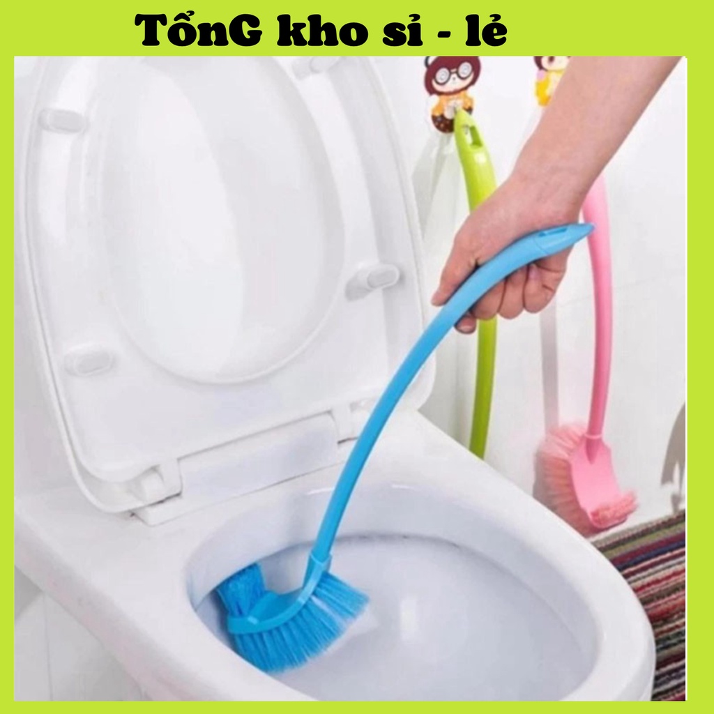 Chổi Cọ Toilet, Vệ Sinh 2 Đầu Cọ Làm Sạch Mọi Vết Bẩn Dễ Dàng 1455 TỔNG KHO SỈ 88