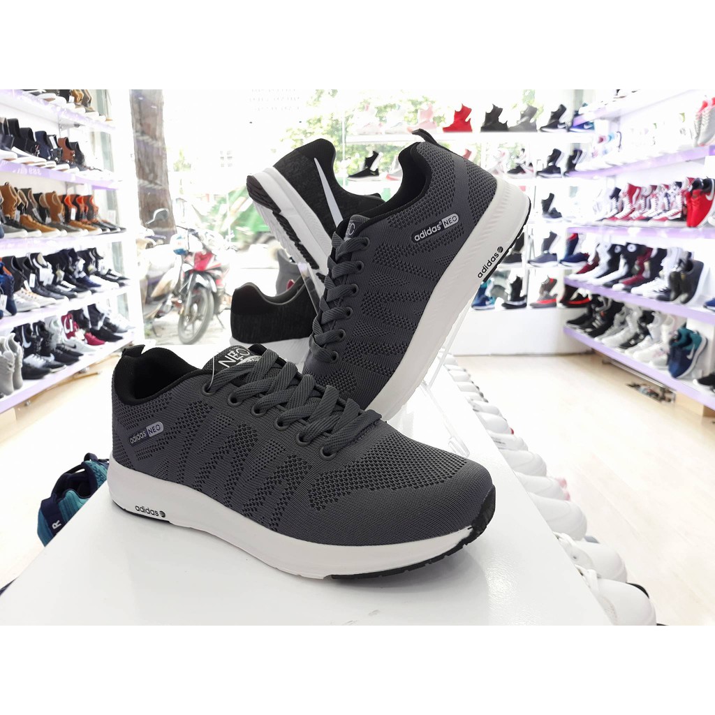 Giày Adidas Neo xám đen ₫219.000