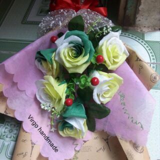 Bó hoa hồng cánh 6 bông
